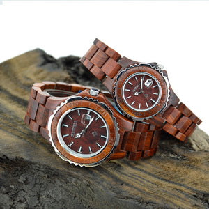 Bewell Couple Wooden Watch